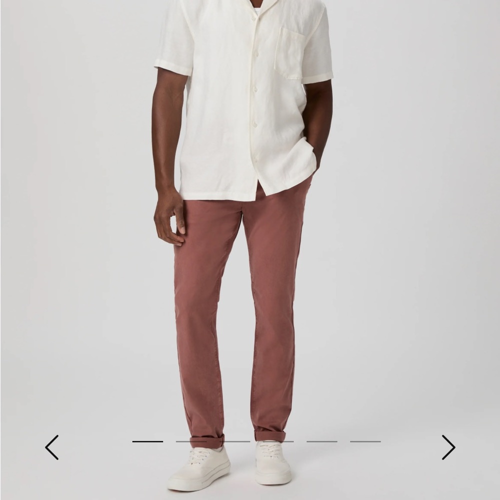 PAIGE Men’s Jeana Rust-Colored Denim